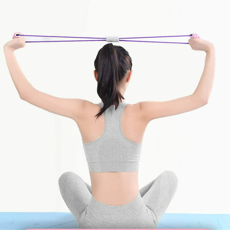 8 Word Resistance Loop Body Shaper Exercise Sports Yoga Gym Home Exercise Band